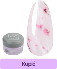 Lakier hybrydowy TUFI profi PREMIUM Bloom 01 z suszonymi kwiatami